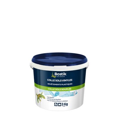 Colle Sols Souples Bostik pour Sols Vinyles - Revêtements Plastiques 3kg