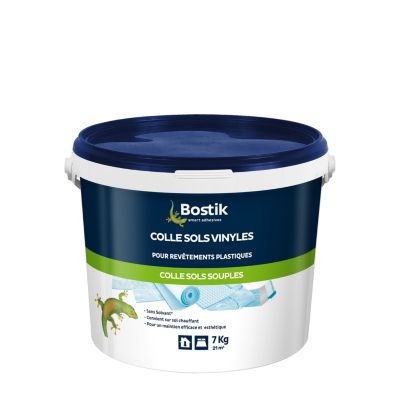 Colle Sols Souples Bostik pour Sols Vinyles - Revêtements Plastiques 7kg