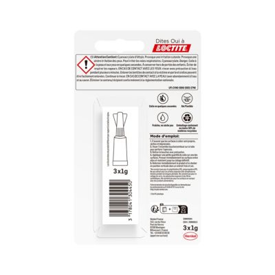 Colle Superglue-3 Power Flexgel Loctite 3g
