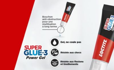 Colle Superglue-3 Power Gel Loctite 3g