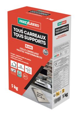 Colle tous carreaux tous supports Parexlanko Blanc 5kg