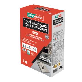 Colle tous carreaux tous supports Parexlanko Blanc 5kg