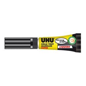 Colle UHU Strong&Safe en liquide tube 3 grammes