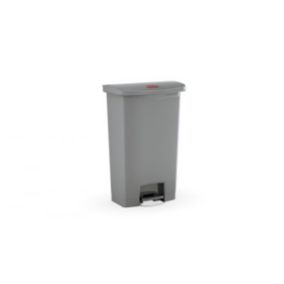 Collecteur déchets à pédale Slim Jim 50 litres - Gris