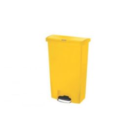 Collecteur déchets à pédale Slim Jim 68 litres - Jaune