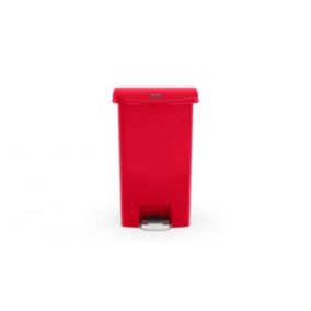 Collecteur déchets à pédale Slim Jim 68 litres - Rouge