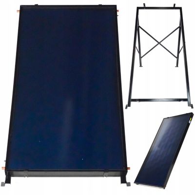 Collecteur solaire THUNDER 2 m² avec structure de montage et raccords 3/4 1 pièce.