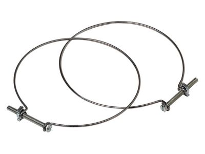 Collier Aldes Ø 125 mm pour raccord conduit souple, lot de 2