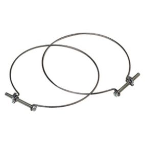 Collier Aldes Ø 150 mm pour raccord conduit souple, lot de 2