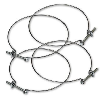 Collier Aldes Ø 80 mm pour raccord conduit souple, lot de 4