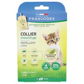Collier antiparasitaire et insectifuge pour chaton, Francodex