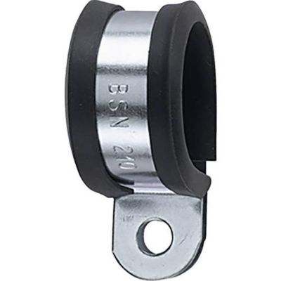 Collier de fixation acier galvanisé et profilé PVC HellermannTyton