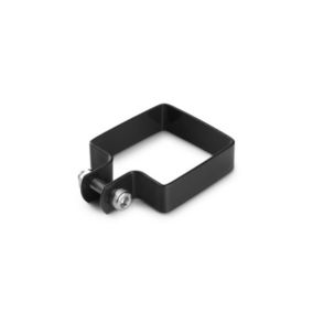 Collier de fixation carré 80 x 80 mm pour portillon grillagé Noir