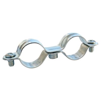 Collier de fixation double pour tube Ø16 mm, lot de 10