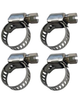 Collier de serrage inox - 8-12 mm (lot de 4)