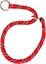 Collier étrangleur nylon corde 65cm rouge