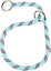 Collier étrangleur nylon corde 65cm turquoise