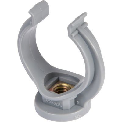 Collier lyre PVC gris simple - Tube Diamètre 40 mm - Nicoll