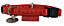 Collier réglable Mc Leather 25mm rouge