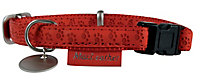 Collier réglable Mc Leather 10mm rouge