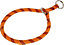 Collier étrangleur nylon corde 65cm orange