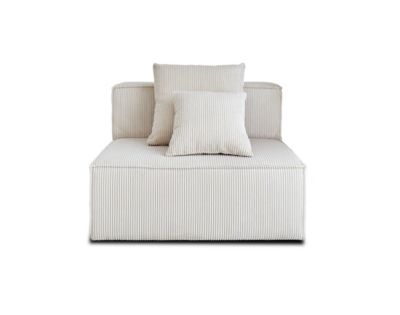 Colombine - module d'assise - en velours côtelé - Lisa Design