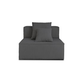 Colombine - module d'assise sans accoudoirs - en velours côtelé - Lisa Design