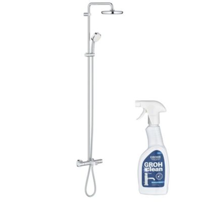 Colonne bain douche GROHE Cosmopolitan System 210 avec nettoyant GrohClean