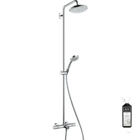 Colonne bain douche thermostatique HANSGROHE Croma 220 + nettoyant Briochin