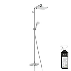 Colonne bain douche thermostatique HANSGROHE Croma E 280 chromée + nettoyant Briochin