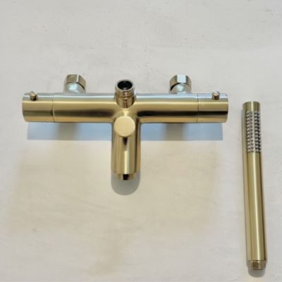 Colonne bain-douche thermostatique or Essebagno luisa II 250