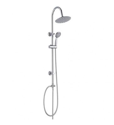 Colonne Barre de douche chromee Tête douchette 4 jets entraxe reglable