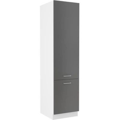Colonne cuisine PREGO Gris Graphit L50 P57 H200 2 portes 5 compartiments