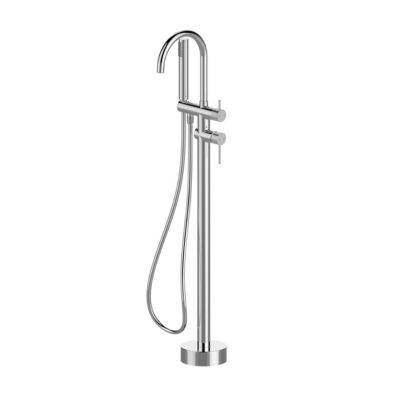 Colonne de baignoire îlot + flexible + douchette, chrome, GoodHome Owens