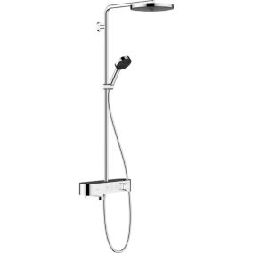 Colonne de douche 260 Pulsify S avec mitigeur thermostatique de baignoire ShowerTablet Select 400 chromé HANSGROHE 24230000