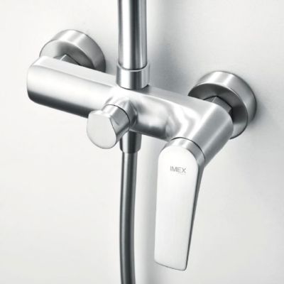 Colonne de Douche anti-calcaire Chrome IMEX DELOS BDD055