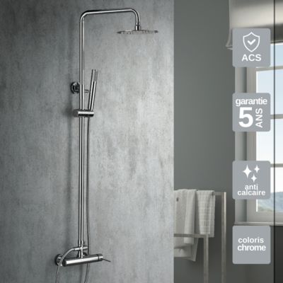 Colonne de Douche anti-calcaire Chrome IMEX MILOS STICK BDYS045