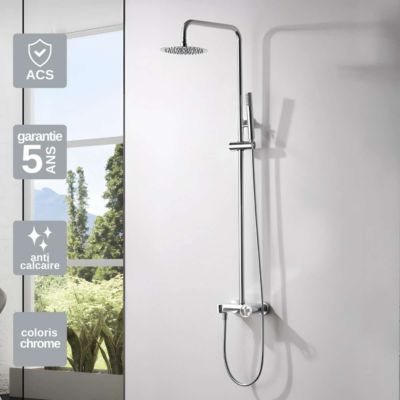 Colonne de Douche anti-calcaire Chrome IMEX OLIMPO BDC033