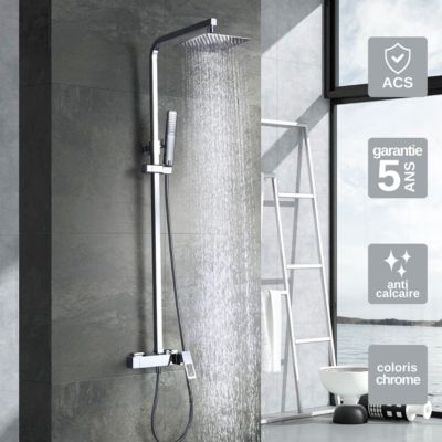 Colonne de Douche anti-calcaire Chrome IMEX SUECIA BDC032