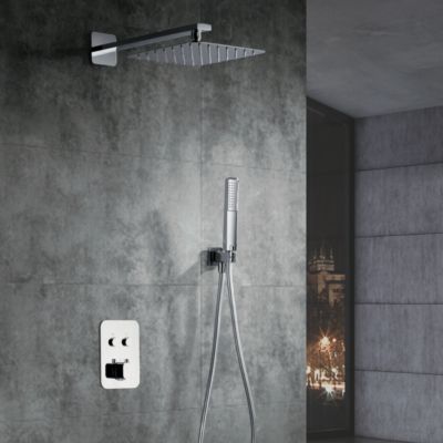 Colonne de Douche anti-calcaire Encastrée Thermostatique Chrome IMEX MADEIRA GTM021