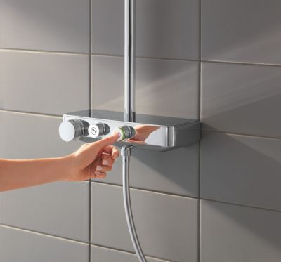 Colonne de douche avec mitigeur thermostatique Euphoria SmartControl System 260 Mono GROHE 26509000