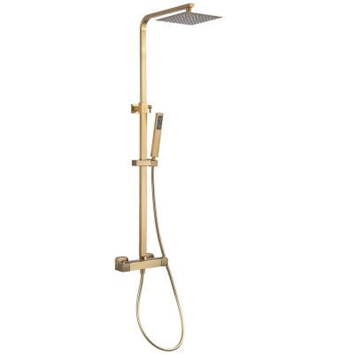 Colonne de douche avec mitigeur thermostatique LOMAZOO Estrella doré