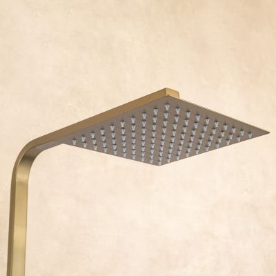 Colonne de douche avec mitigeur thermostatique LOMAZOO Estrella doré