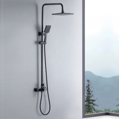 Colonne de Douche avec Robinetterie , Auralum max Ensemble de Douche avec pommeau + douchette + flexible