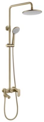 COLONNE DE DOUCHE DORÉE BROSSÉE (OR MAT) SC008 COLLECTION SCAMANDRE