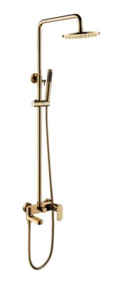 Colonne De Douche Thermostatique HUDOR SC418 – Laiton Doré Brossé, Collection Scamandre