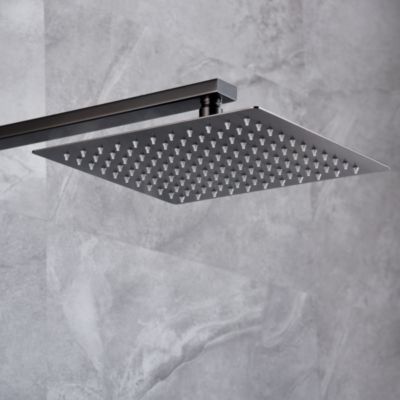 Colonne de Douche encastrée anti-calcaire Black Gun Métal IMEX PISA GPP048/BGM