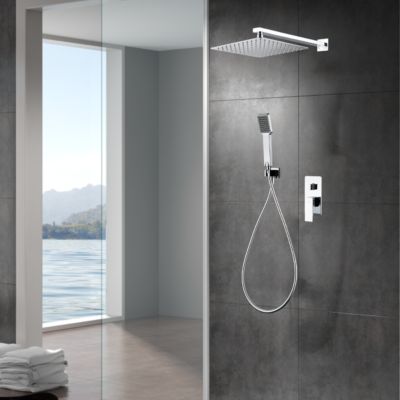 Colonne de Douche encastrée anti-calcaire Chrome IMEX PISA GPP048