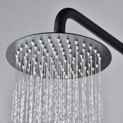 Colonne de Douche Encastrée anti-calcaire Noir Mat IMEX DELOS GPD055/NG