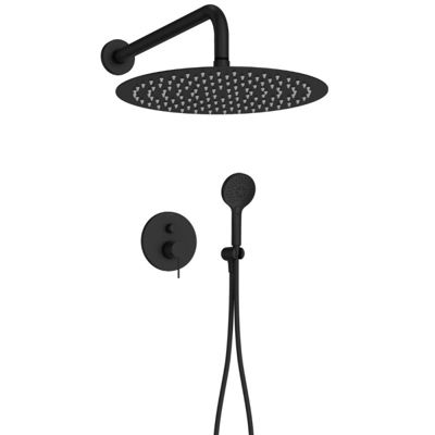 Colonne de douche encastrée mécanique JACOB DELAFON Metro noir mat